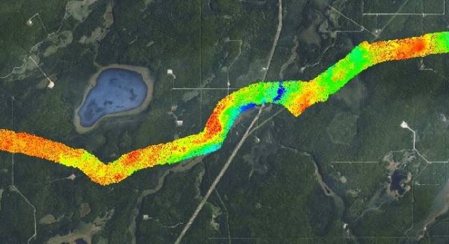 Corridor mapping visualization